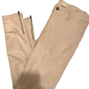 Suede off white Abercrombie skinny pants